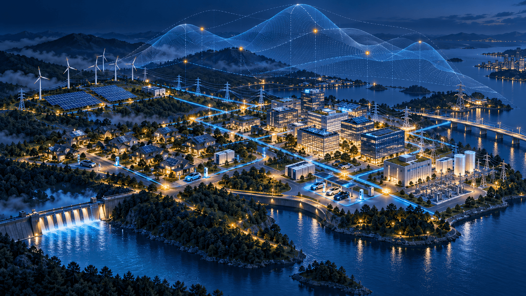 Conceptual illustration of energy management research